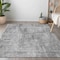Homeroots 9' X 12' Silver And Gray Geometric Washable Indoor Outdoor Area Rug 594585 - alternate 8