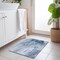 Homeroots 2' X 3' Ivory Blue and Gray Abstract Washable Non Skid Indoor Outdoor Area Rug 559586 - alternate 7