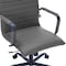 Leisuremod Harris Faux Leather Office Chair - Mid-Back Ergonomic Swivel Desk Chair, Iron Base HOBL19GRL - alternate 9