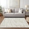 Homeroots 10' X 14' Ivory And Beige Abstract Washable Indoor Outdoor Area Rug 614364 - alternate 7