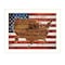 Homeroots American Flag USA Map White Framed Print Wall Art 405212 - alternate 1