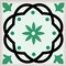 Homeroots 12" X 12" Green and White Mosaic Peel and Stick Removable Tiles 556423 - alternate 9
