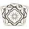 Homeroots 8" X 8" Black And White Mosaic Peel And Stick Removable Tiles 382868 - alternate 1