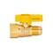 Brasscraft Gas Ball Valve, 1/2 in Connection, Flared x FIP, 5 psi Pressure, Brass Body PSSD-41 - alternate 6