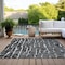 Homeroots 9' X 12' Black And Ivory Abstract Washable Indoor Outdoor Area Rug 588496 - alternate 9
