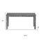 Homeroots 35" Gray Solid Wood Dining Table 506619 - alternate 4
