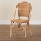 Bali & Pari Neola Modern Bohemian Natural Rattan Dining Chair 217-12737-ZORO - alternate 8