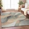 Homeroots 10' X 14' Gray Silver And Rust Abstract Washable Indoor Outdoor Area Rug 616759 - alternate 6