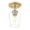Z-Lite Joliet Burnished Brass 1 Light Flush Mount 473F1-BBR - alternate 6