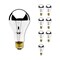 Bulbrite Pack of 8 100 Watt Dimmable Half Chrome A21 Medium E26 Incandescent Bulb, 8PK 861291 - alternate 1