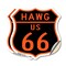 Signmission Hawg Us 66, 18 inch X 18 inch, Vinyl Decal, 2PK SHI-D-2PACK-18-478 - alternate 1