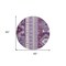 Homeroots 8' Purple Lavender And Ivory Round Aztec Washable Indoor Outdoor Area Rug 598498 - alternate 8