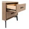 Homeroots 20" Brown and Black Velvet Wood and Steel End Table With Two Drawers 556556 - alternate 8