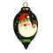 Homeroots Santa in Holiday Lights Hand Painted Mouth Blown Glass Ornament 477461 - alternate 1