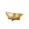 Homeroots 12" Gold Aluminum Oval Eye Shaped Centerpiece Bowl 568877 - alternate 4