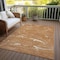 Homeroots 5' X 8' Copper Brown And Ivory Abstract Washable Indoor Outdoor Area Rug 601087 - alternate 9