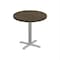 Correll Round Cafe Table, 24 in W, 24 in L, 29 in H, Particleboard Top, Walnut SXT24R-01-98-01 - alternate 1