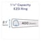 Avery Durable View Binder with DuraHinge and EZD Rings, 3 Rings, 1.5" Capacity, 11 x 8.5, White, 12PK 09401CT - alternate 7