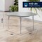 Flash Furniture Wren 60 in Flower Adjustable Height Activity Table, Thermal Laminate Top, Standard Legs, Gray XU-A60-FLR-GRY-T-A-GG - alternate 8
