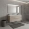 Homeroots 48" Natural Wood Freestanding Bathroom Vanity With White Sink And Two Drawers 627505 - alternate 4
