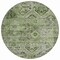 Homeroots 8' Artichoke Green And Gray Round Floral Medallion Washable Indoor Outdoor Area Rug 616612 - alternate 7