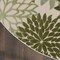 Homeroots 8' Ivory And Green Round Floral Indoor Outdoor Area Rug 548064 - alternate 8