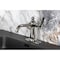 Kingston Brass One-Handle Single-Hole Bathroom Faucet with Deck Plate and Push Pop-Up Drain, Polished Nickel KSD3546TKL - alternate 5