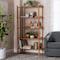 Baxton Studio Lucera Bobbin Display Shelf, Oak Brown 271-14759-ZORO - alternate 8