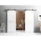 Vdomdoors Double Barn Interior Door, 72" x 84", White MELA7444DB-WS-7284 - alternate 5