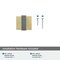 Amerock Overton 1-3/8 in 35 mm Length Brushed Gold/Black Chrome Cabinet Knob BP36680BGLBCR - alternate 5