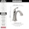 Delta Dryden Single Handle Bathroom Faucet 551-SS-DST - alternate 6