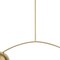 Homeroots Brass Two Light Metal Dimmable Chandelier With White Shades 611364 - alternate 5