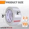 Wrightmaster 2 in. x 110 yds. Industrial Strength Clear Packaging Tape for Shipping, 36PK ZR-220-110C-36 - alternate 6