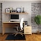 Floortex Advantagemat Black Vinyl Rectangular Chair Mat for Hard Floor - 48" x 60" FR124860HEBV - alternate 1
