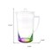 Homeroots 2.75 Quart Clear and Rainbow Acrylic Pitcher 523326 - alternate 7
