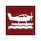 Sign Solutions Usa Sea Plane (Symbol), 24 in W x Square, Aluminum Sign DUS12DWT2424RS-115 - alternate 1