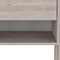 Homeroots 22" Light Gray Wood One Drawer Nightstand 534888 - alternate 9