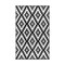 Homeroots 4' X 6' Black Geometric Indoor Outdoor Area Rug 555631 - alternate 5