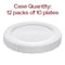 Smarty Had A Party 7.5" White Vintage Round Disposable Plastic Appetizer/Salad Plates (120 Plates), 120PK 867WH-CASE - alternate 11
