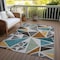Homeroots 3' X 5' Gray Copper And Brown Geometric Washable Indoor Outdoor Area Rug 600366 - alternate 7