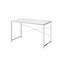 Homeroots 47" White and Silver Writing Desk 491488 - alternate 5
