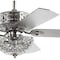 Jonathan Y Zara 52" Filigree 6-Light Metal/Wood LED Ceiling Fan, Chrome JYL9602A - alternate 10