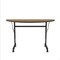 Correll Half Round Econoline TFL Flip Top Table, 48 in W, 23 in to 31 in H, Particleboard Top, Medium Oak FTM2448TFHR-06 - alternate 7
