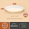 Vaxcel Darien 12-in White/Gold Contemporary Round LED Flush Mount Ceiling Light with Frosted Shade C0382 - alternate 9