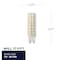 Bulbrite 70-Watt Equivalent Dimmable Clear Mini T6 Bi-Pin G9 LED Mini Light Bulb, 2700K, 2PK 862644 - alternate 6