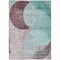 Homeroots 9' X 12' Teal Blue Brown And Beige Geometric Washable Indoor Outdoor Area Rug 604957 - alternate 8