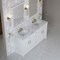 James Martin Vanities Bellshire 72" Double Vanity, Bright White w/ 3 CM Carrara Marble Top 660-V72-BW-3CAR - alternate 8