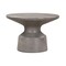Homeroots 24" Gray Concrete Round Coffee Table 520586 - alternate 1