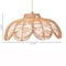 Bali & Pari Neorah Natural Rattan Pendant Lampshade - Boho Ceiling Light Cover with Handcrafted Petal Shape 261-14236-ZORO - alternate 3