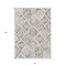 Homeroots 5' X 8' Ivory And Cream Geometric Washable Indoor Outdoor Area Rug 609137 - alternate 9